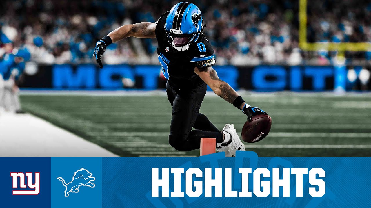 Jahmyr Gibbs GOES OFF for over 200 yards in overtime win vs. NY Giants | 2025 NFL Season Highlights