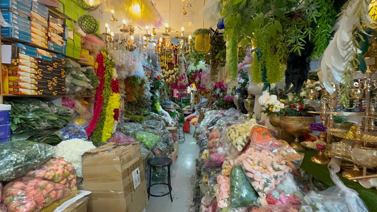 Chickpet Bangalore Wholesale Artificial Flowers, Home Decor, Party & Event Items @ CHEAPEST PRICES🚨.