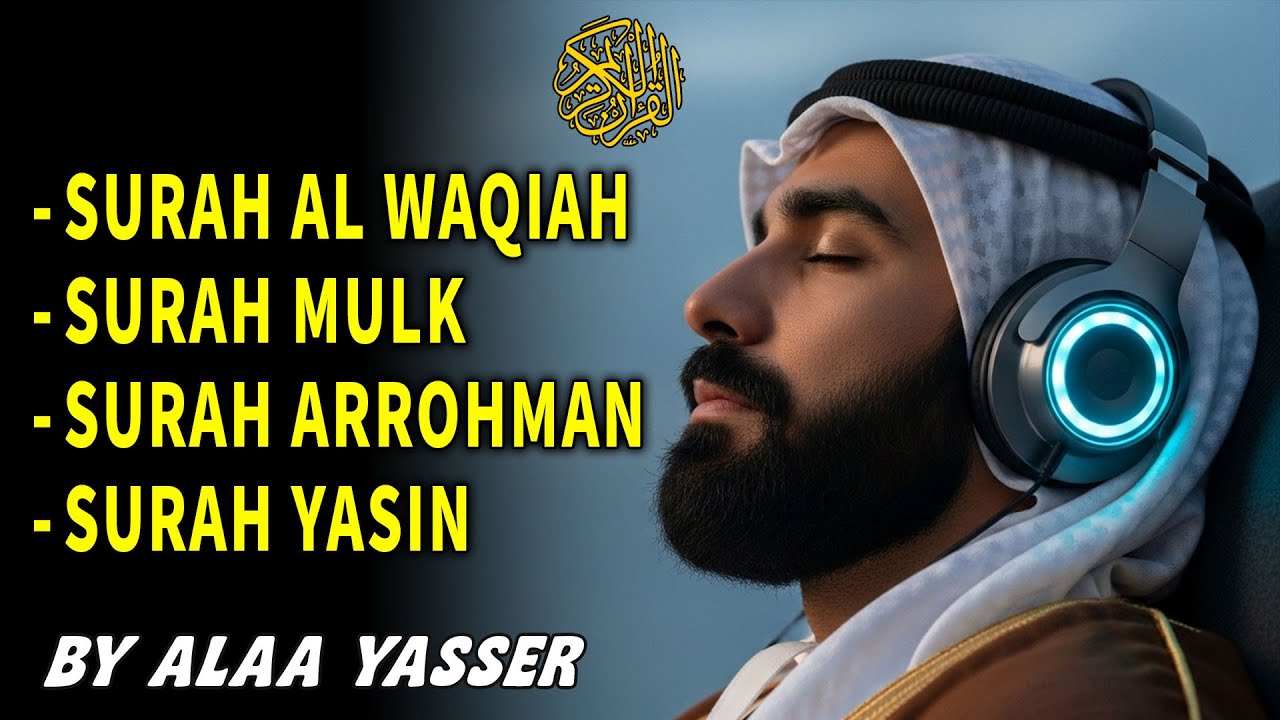 Peaceful Quran for Deep Sleep | Surah Ar-Rahman, Al-Mulk, Yasin - Alaa Yasser