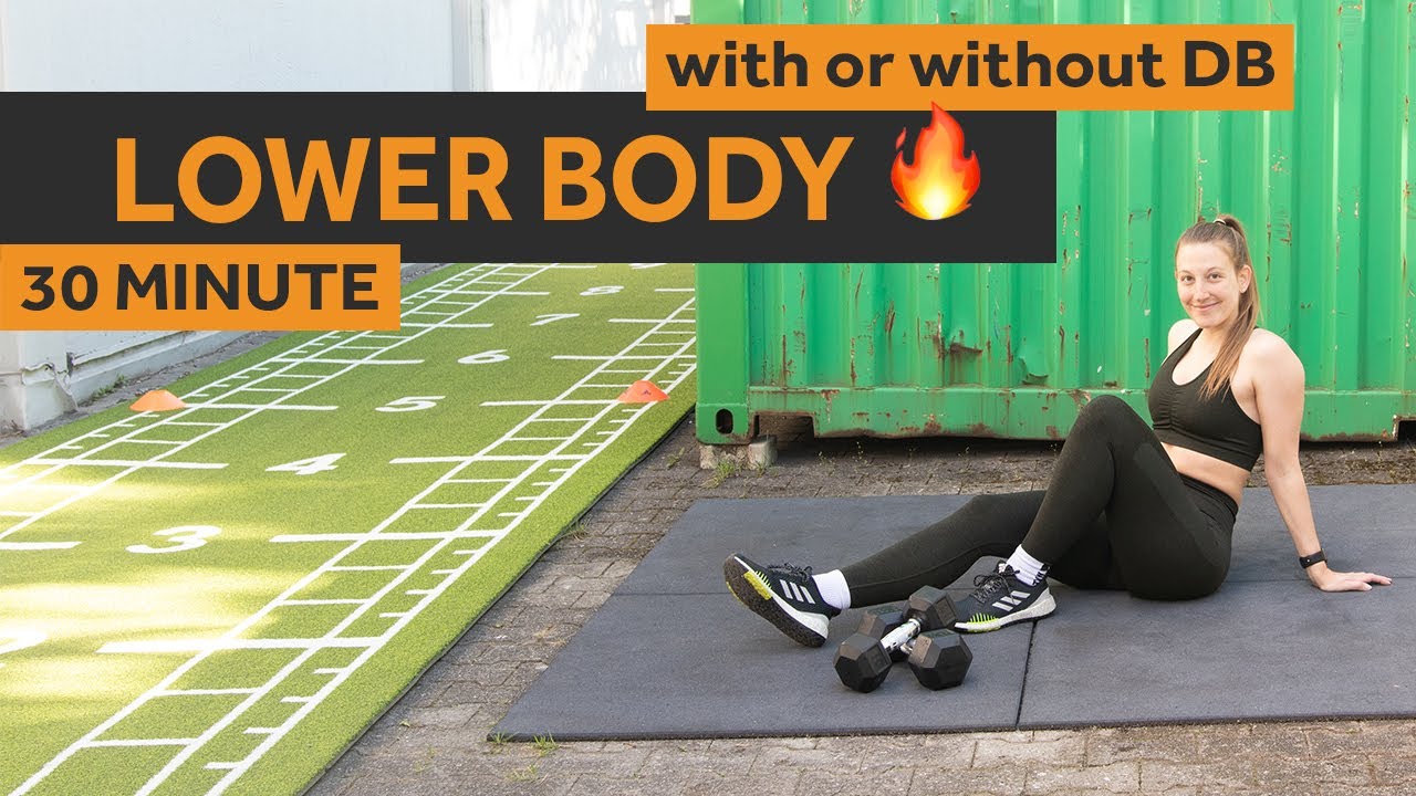 LOWER BODY BURN (with or without dumbbells) | 30 MIN Lower Body Workout | #062
