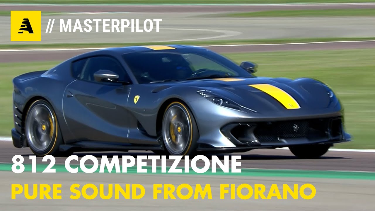 FERRARI 812 Competizione | PURE V12 engine SOUND from Fiorano Track (HD footage)