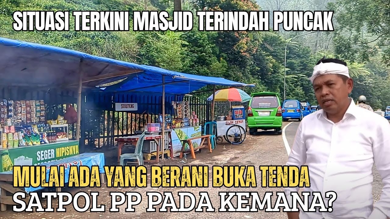 INI TANDA TANDA PUNCAK KEMBALI DIKUASAI PKL LIAR / UPDATE TERKINI MASJID AT-TA'AWUN PASCA PENERTIBAN