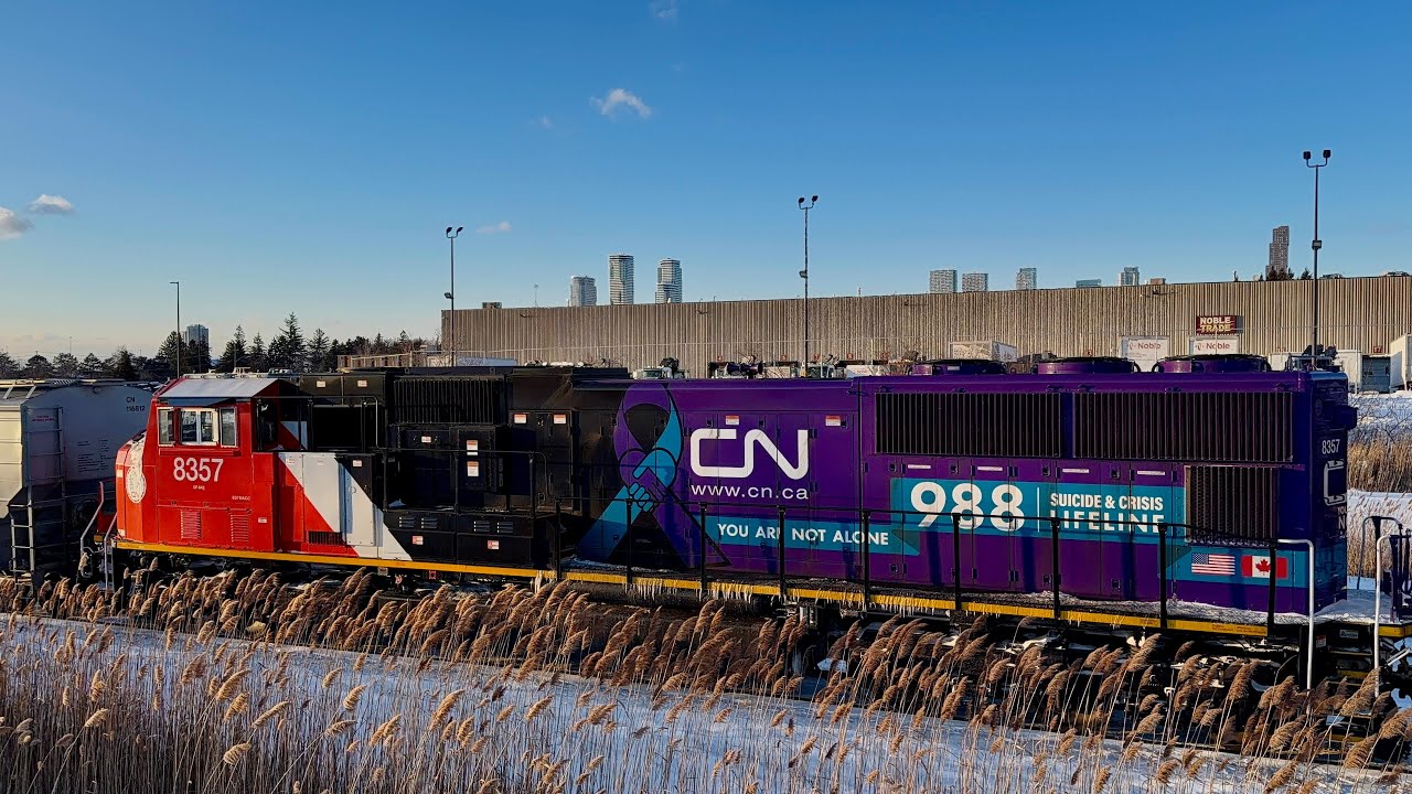 (Slow) Awareness Unit Mid DPU! CN G874 at Snider West with 3096/3265/MDPU 8357