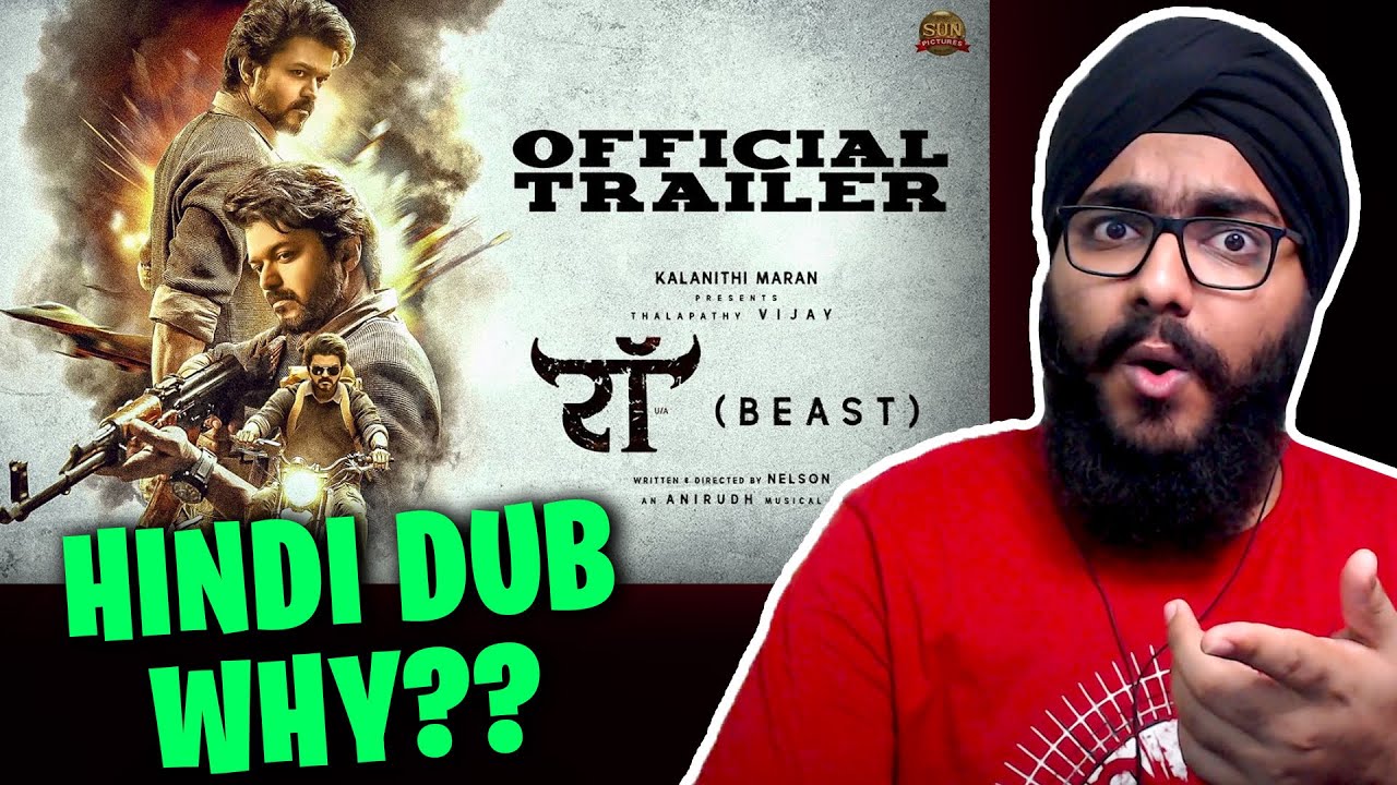 Raw (Beast) - Official Hindi Trailer Reaction | Thalapathy Vijay | Sun Pictures | Nelson | Anirudh
