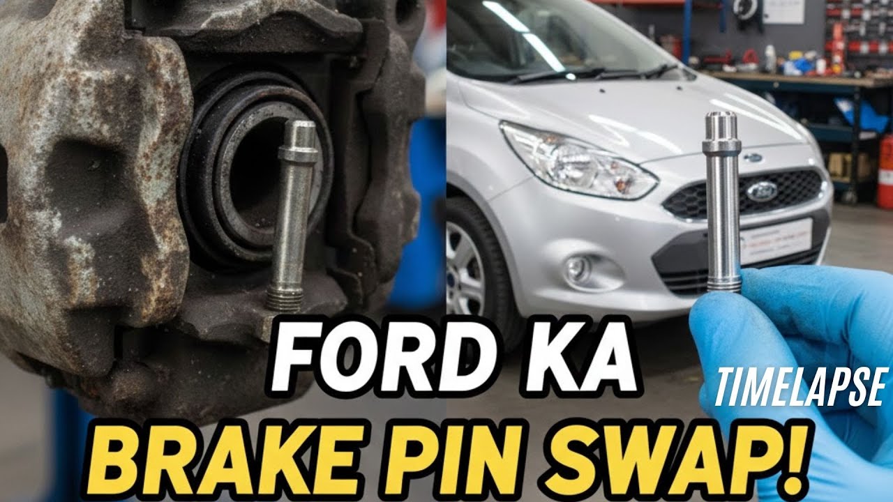 How to Fix Seized Brake Pins - Ford KA (Quick Timelapse) , Festsitzende Bremsbolzen reparieren