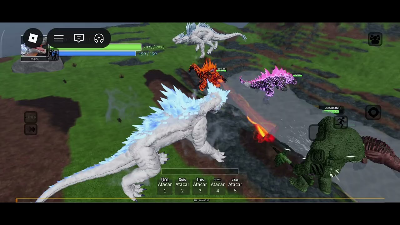 Playing the new Age of Titans update on Roblox. 