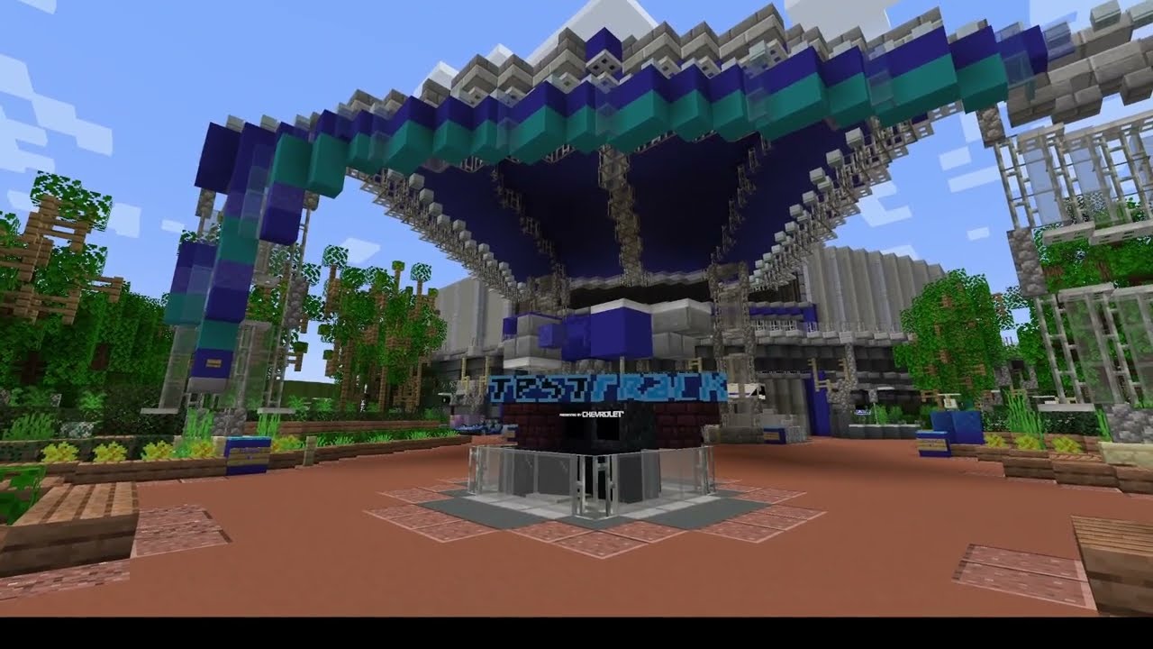 Minecraft Test Track Full Ride POV (And Getting 4th Place for the Day) | MCParks
