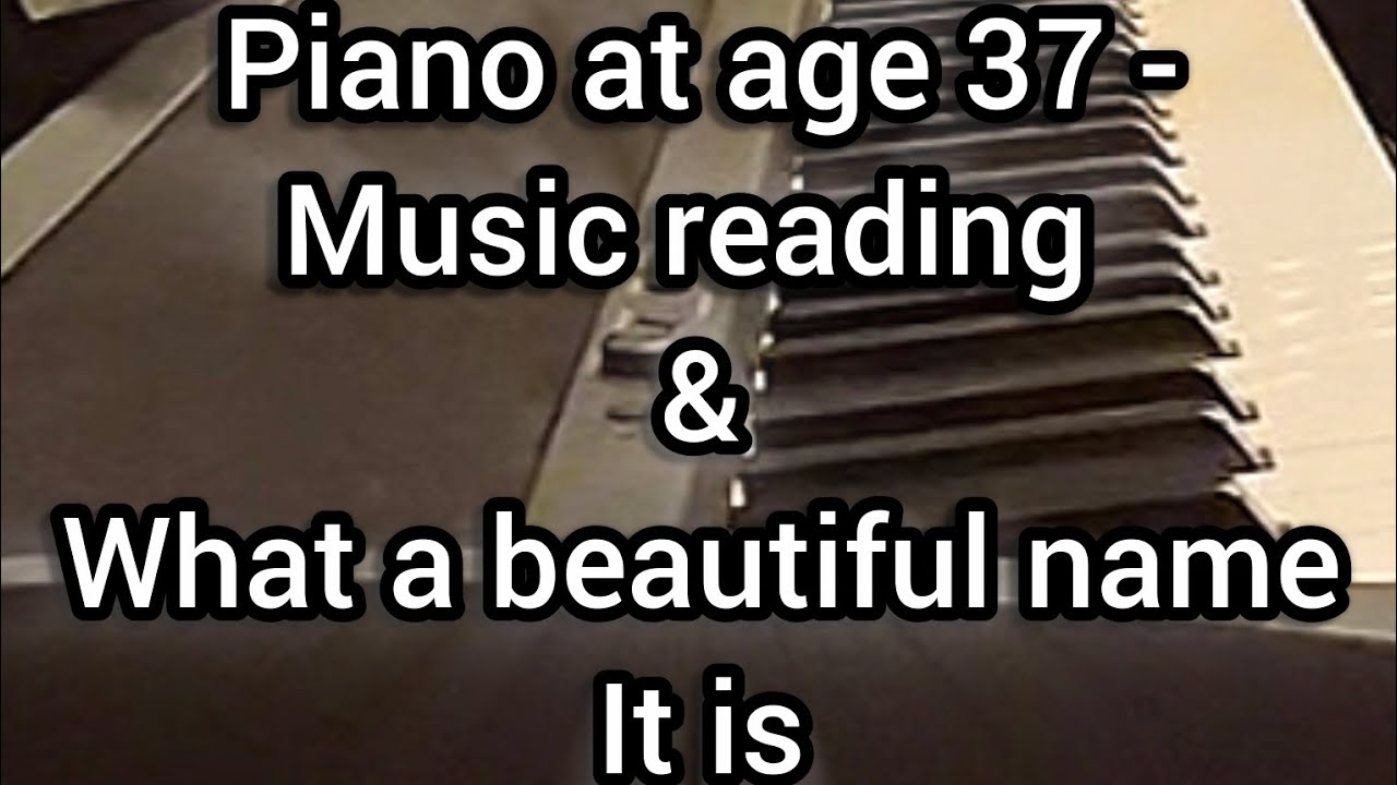 New video! Music reading and 'What a beautiful name it is' 