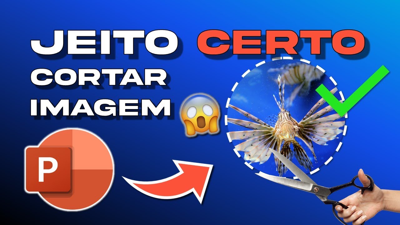 TUTORIAL POWERPOINT - Como cortar imagem REDONDA no Powerpoint