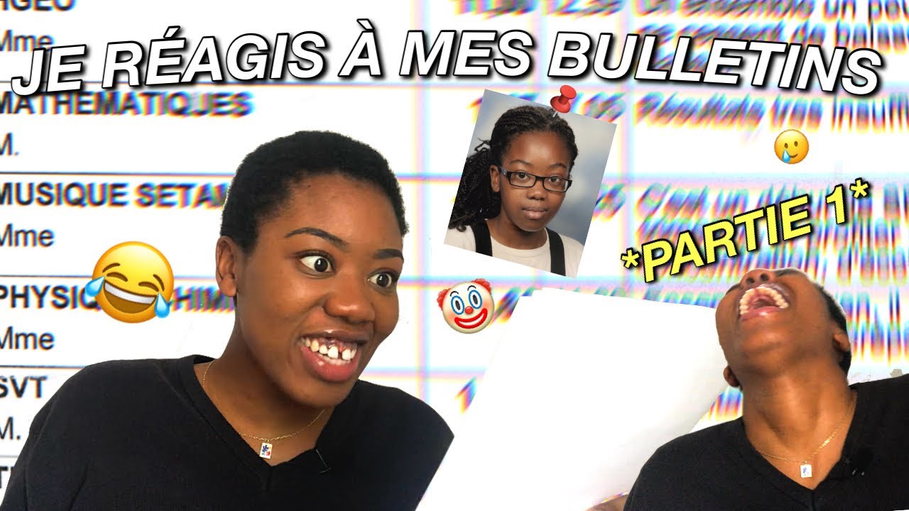 JE RÉAGIS À MES BULLETINS SCOLAIRES (collège) *PARTIE 1*