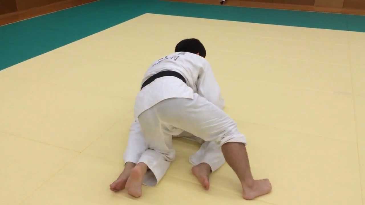 柔道：エビをつかった打ち込み（横四方固編） JUDO:Newaza Uchikomi for Yoko Shiho katame.