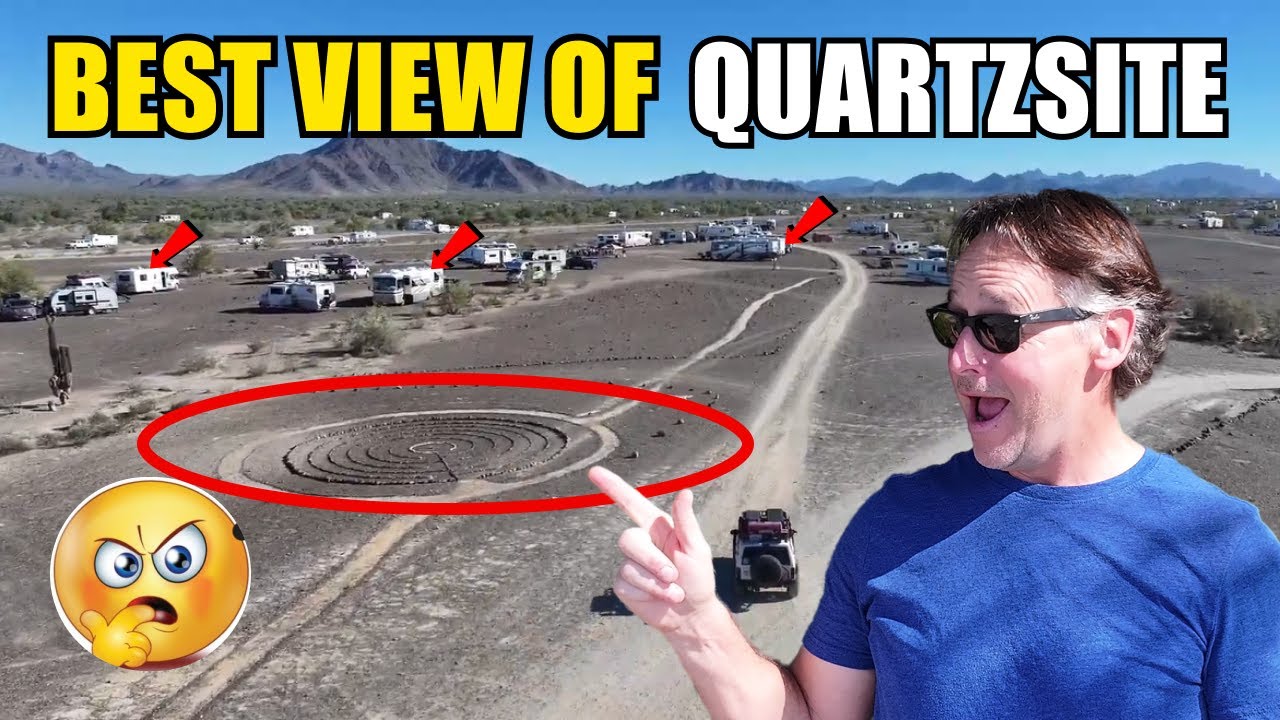 Quartzsite - Exploring the Hidden View of RV Campsites From Drone Footage