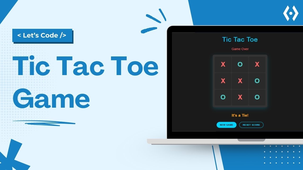 Build Tic Tac Toe Game in HTML CSS & JavaScript | Get Source Code (Beginner Project Tutorial)