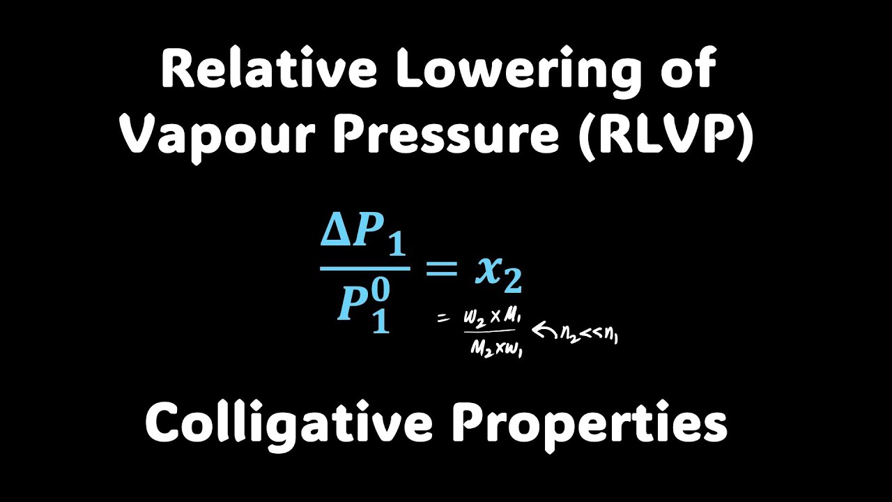 Relative Lowering of Vapour Pressure | Solutions | Grade 12 | Chemistry | Khan Academy