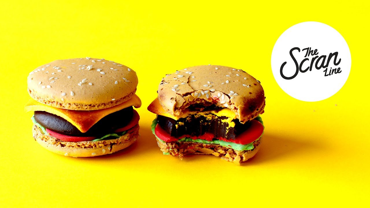 HAMBURGER MACARONS! - The Scran Line