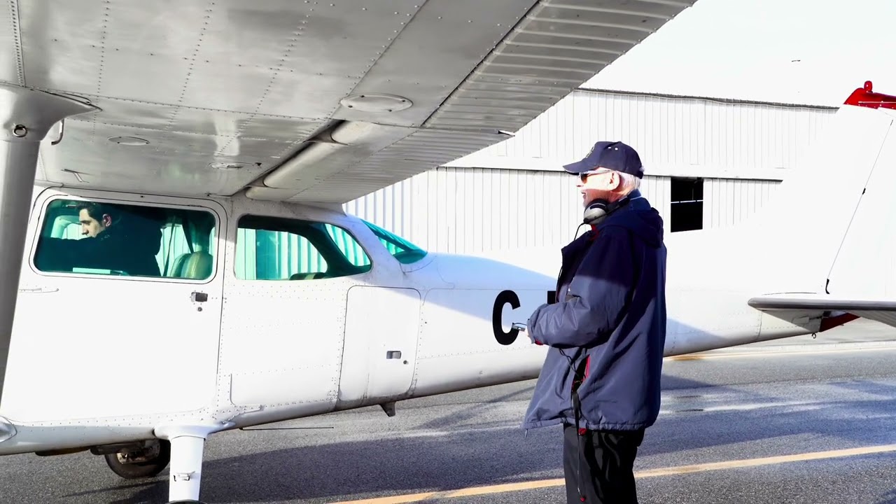Rizwan does his fist Solo flight at Vancouver Aviation College
