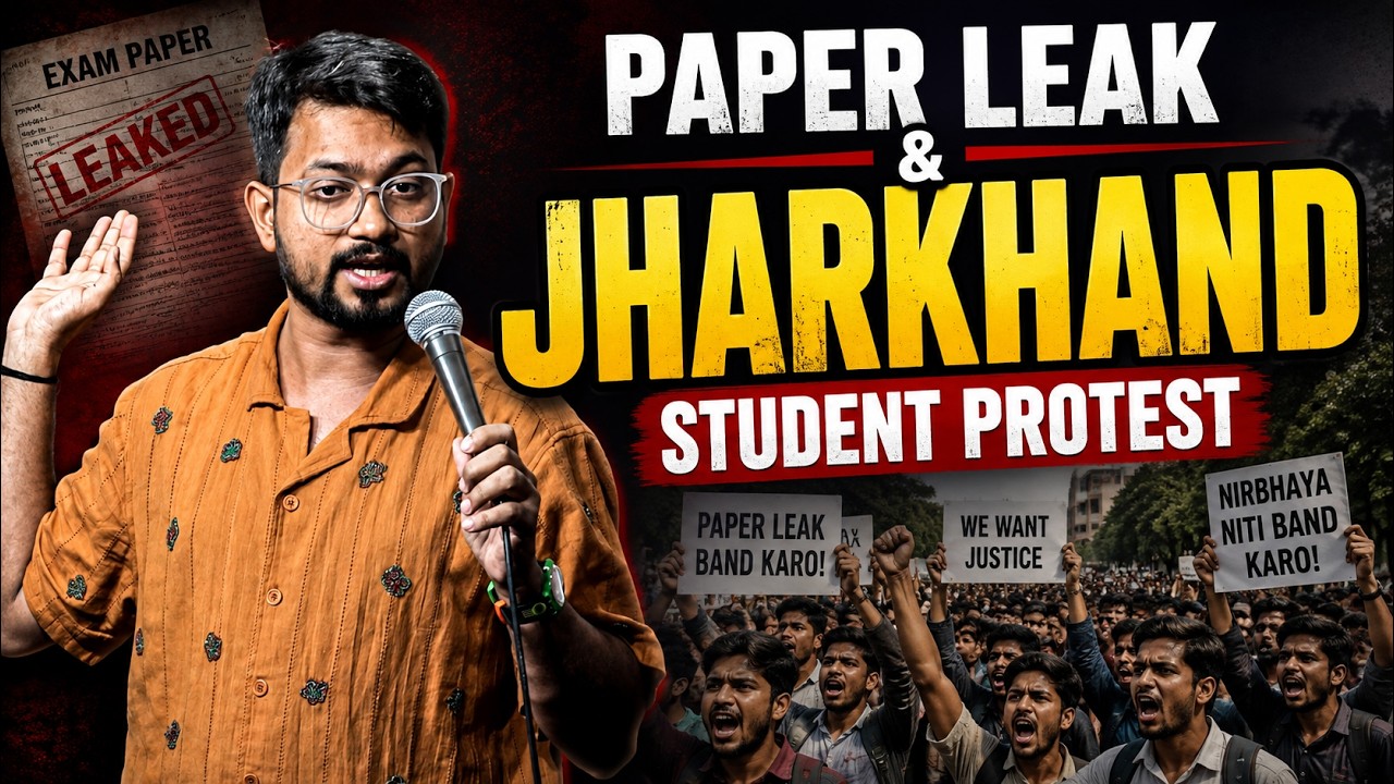 Paper Leak Protest & Govt Job | Stand Up Comedy By Shubham Upadhyay #sonamwangchuk #protest