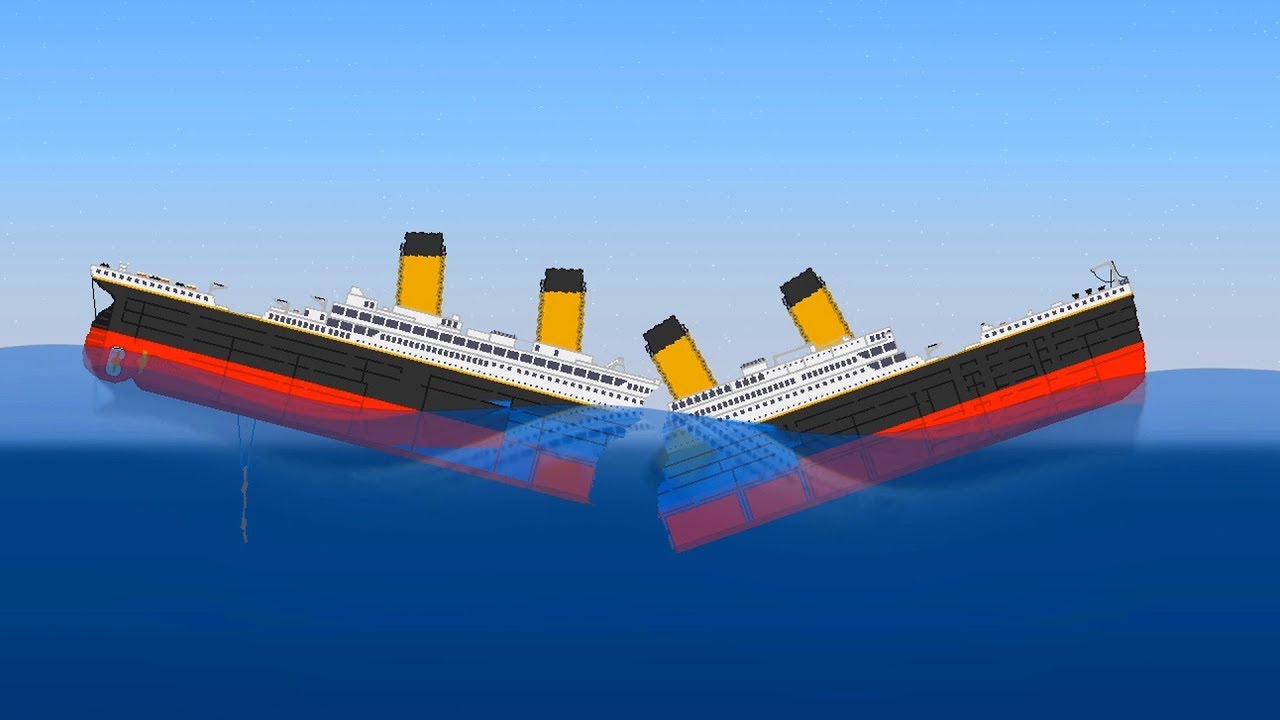 Когда случайно раздавил «Титаник» с помощью 1000-кратной гравитации в Sinking Simulator