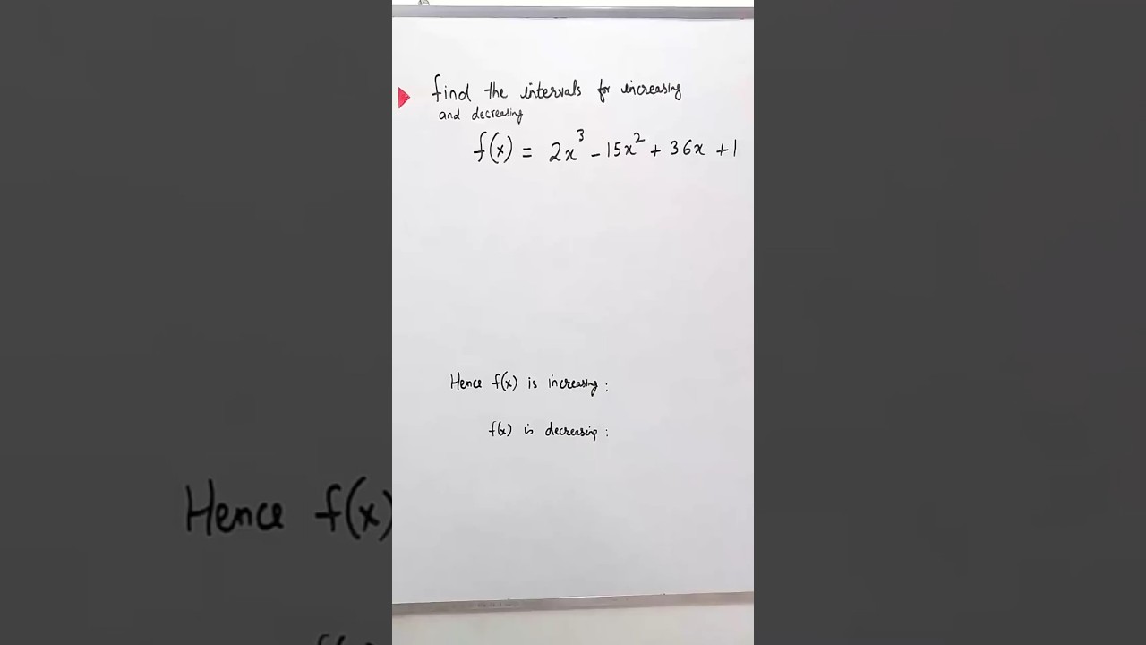 🔥 MCQ class 12 🤟 Increasing and Decreasing🤩🤟 short trick💯💯💯