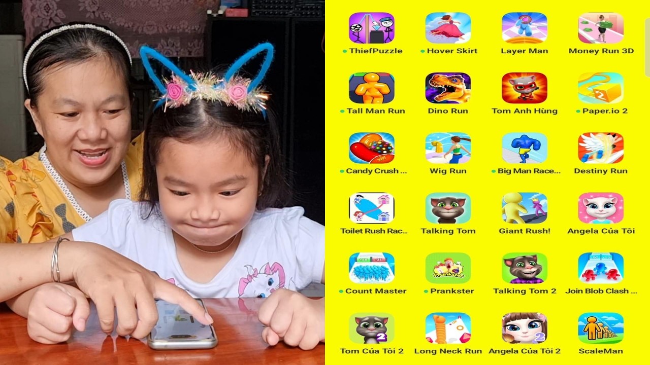 🏃🏻‍♀️‍➡️🚽🚾 Toilet Rush Race Level 7➡️15 (incomplete), Talking Tom, Giant Rush 😺💖 Muội Vlog 1209