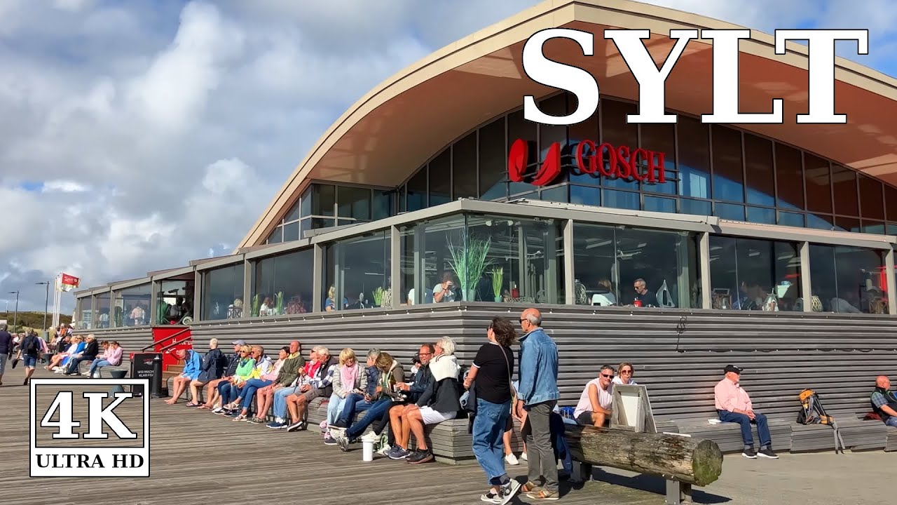 Sylt -  GOSCH und Promenade in Wenningstedt im August 2023 🇩🇪 4K walk Deutschland