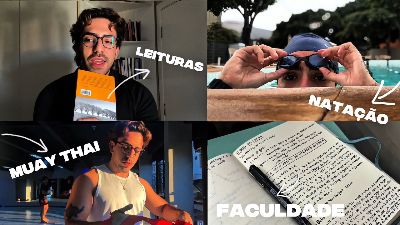 rotina - psicanálise, esportes e últimos livros