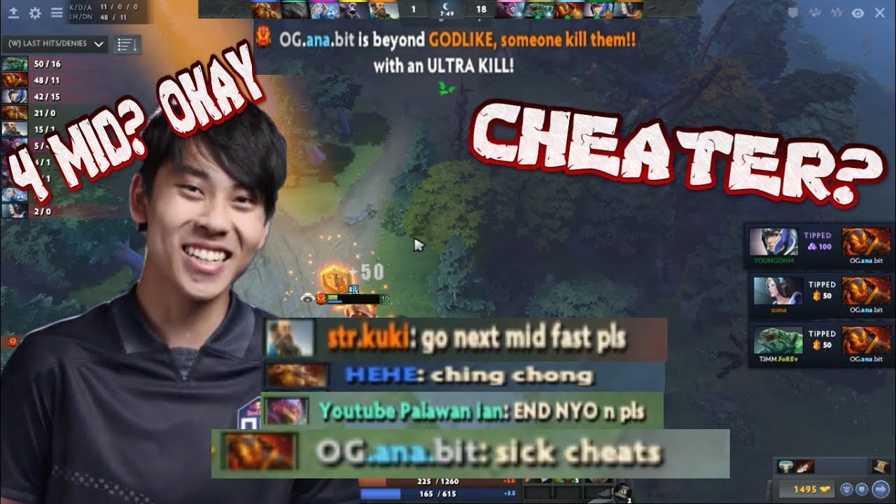 OG.ANA EMBER - 45KILLS - HE'S SO HUNGRY AFTER TI9 - 7MINS ULTRA KILL (POV) DOTA 2