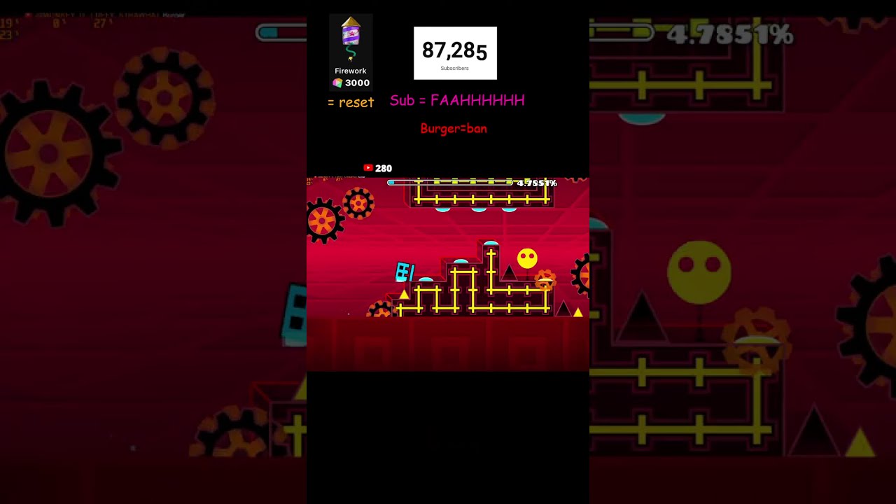 Geometry Dash and Chill... Road to 88k subs!