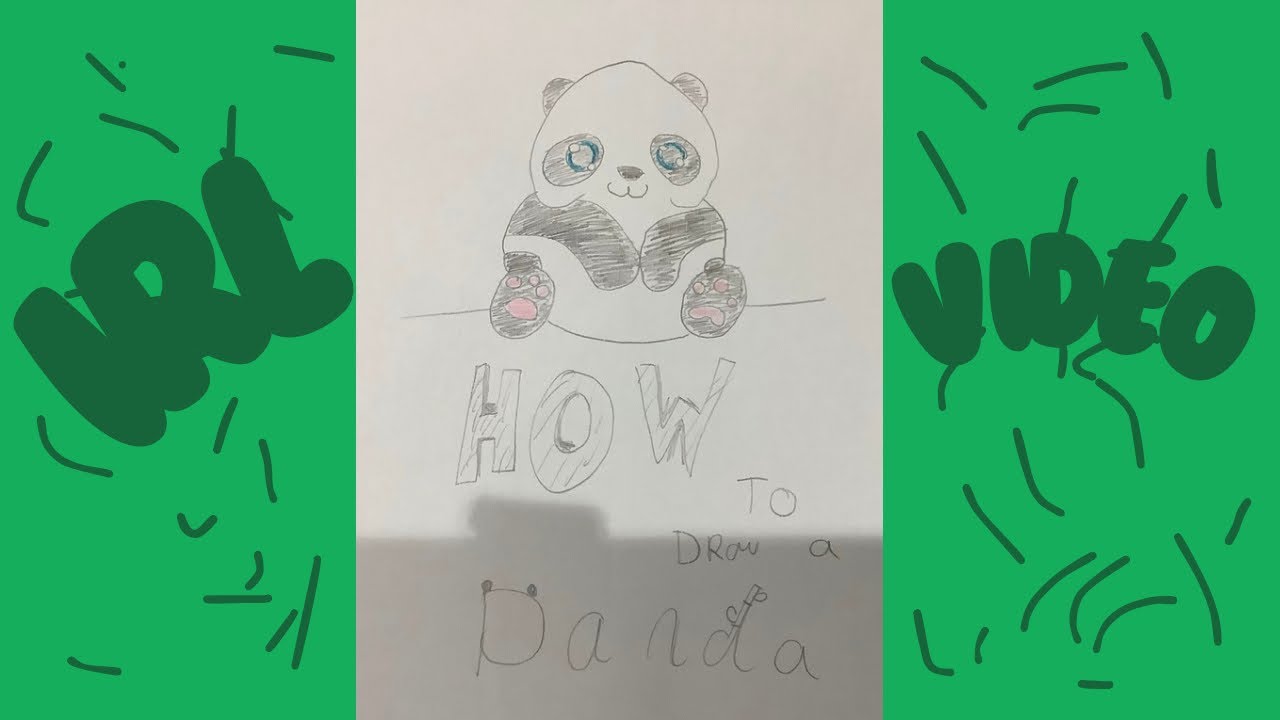 How to draw a cute panda  (irl)