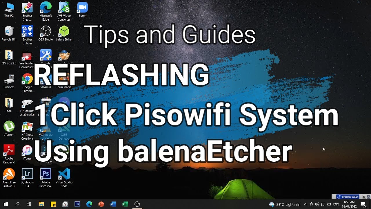 FLASHING 1CLICK PISOWIFI SYSTEM USING BALENAETCHER....