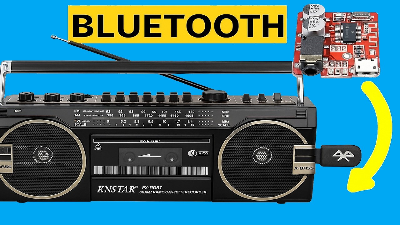 Превратите любой кассетный плеер в музыкальную систему с Bluetooth!