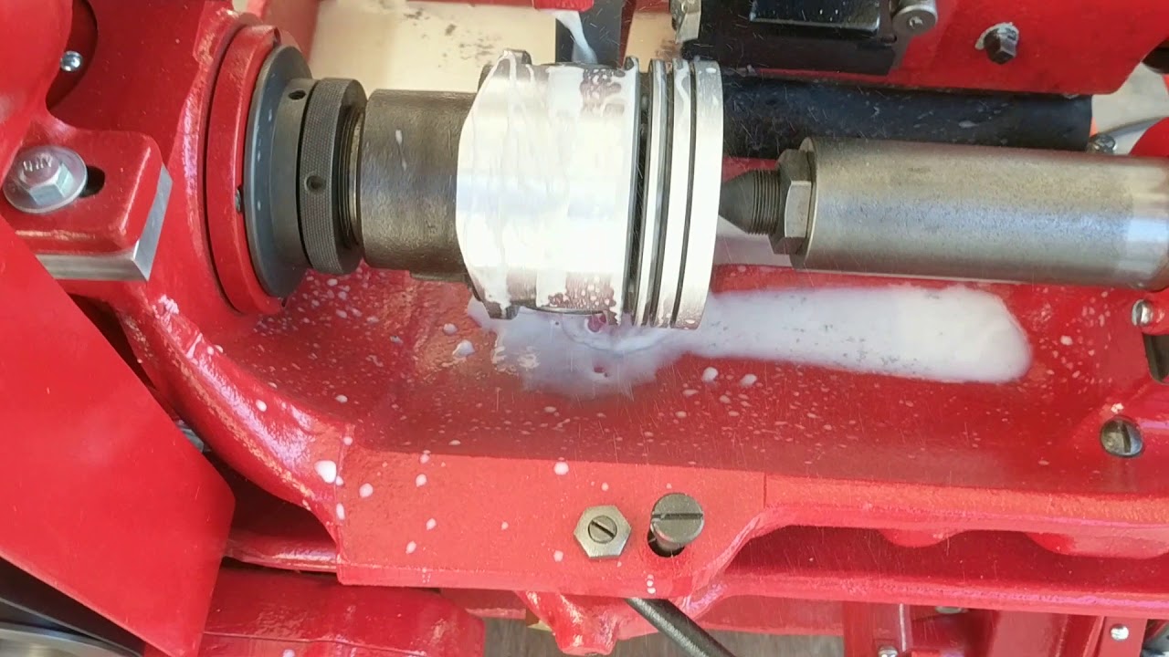 Van Norman Piston Grinder Model 76:  Pass With Grinding Wheel