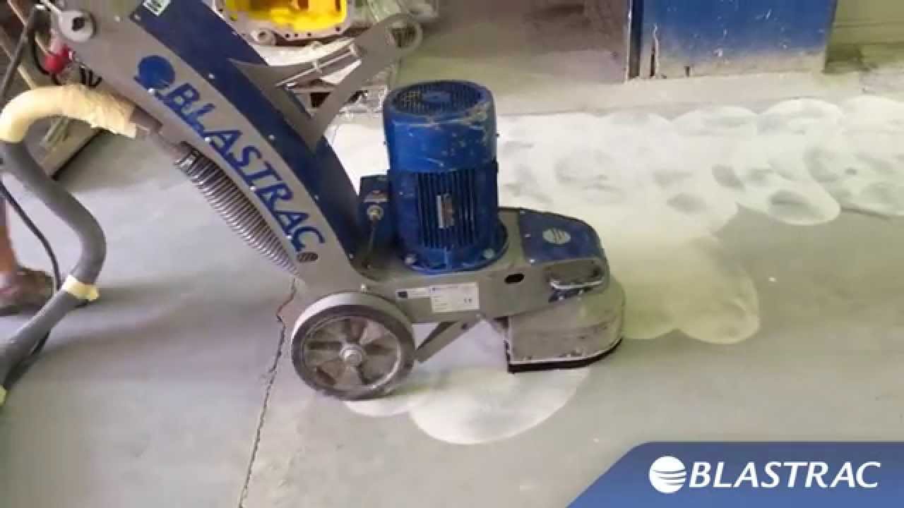 Concrete Grinding | The Blastrac BG-250E Single Disc Grinder