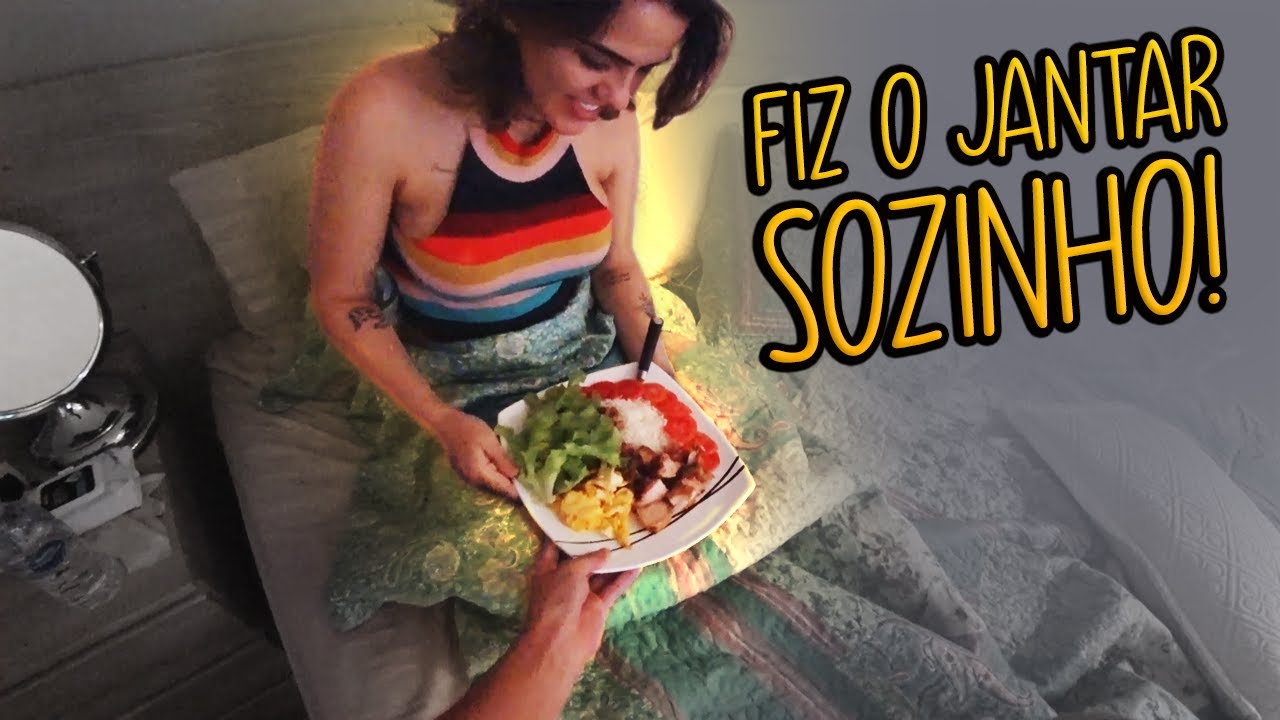 FIZ O JANTAR INTEIRO SOZINHO E LEVEI PRA ELA NA CAMA!