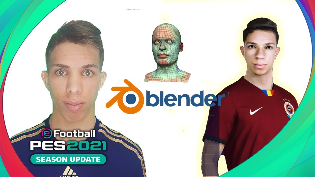 faces pes 2021 (3D BLENDER)