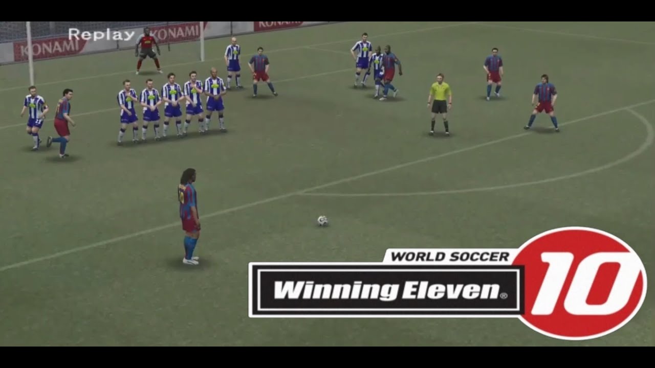 Winning Eleven 10 - Free Kick Goals Collection 4K60Fps (Playstation 2)