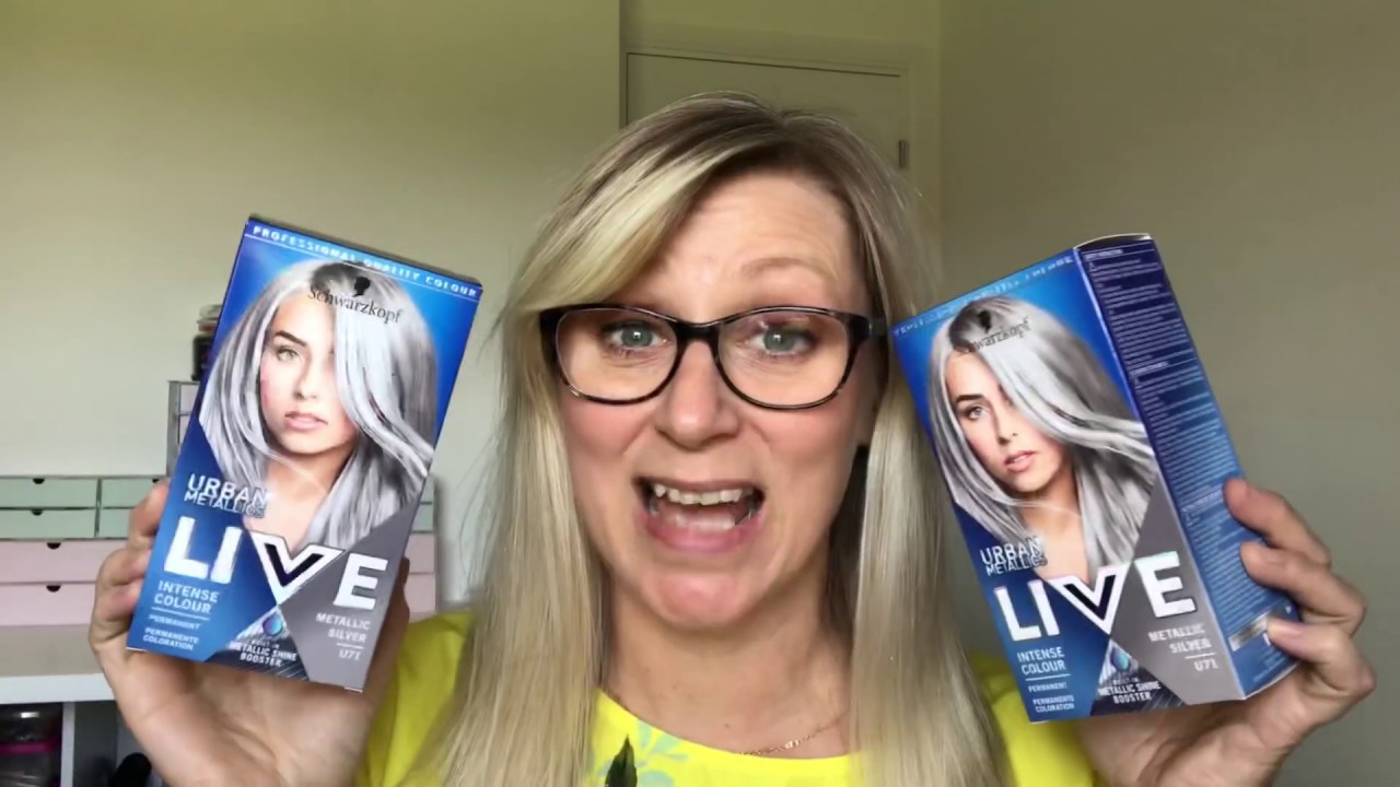 SCHWARZKOPF LIVE METALLIC SILVER | Крашу волосы в серебристый цвет