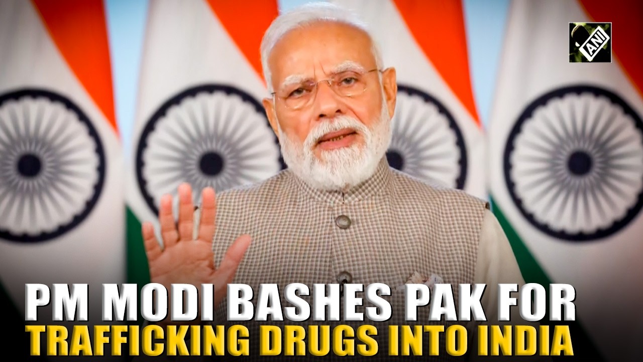 PM Modi bashes Pakistan for trafficking drugs into India, cautions youth of addiction