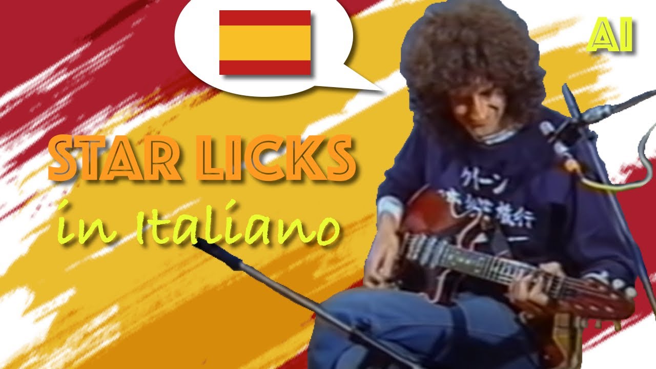 Star licks Brian May en espanol (tutorial de guitarra 1983) - 