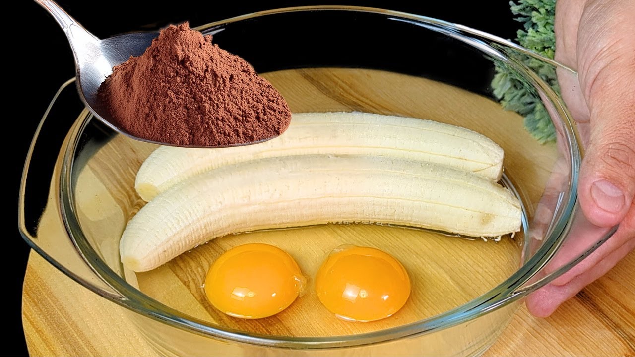 🍌 Топ 3 банановых десертов, о которых все говорят! Всего 3 ингредиента – без сахара, без муки! 🍫