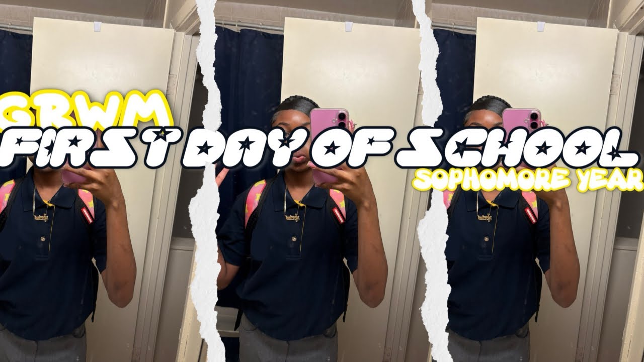 GRWM FOR THE FIRST DAY OF SCHOOL! *sophomore year*