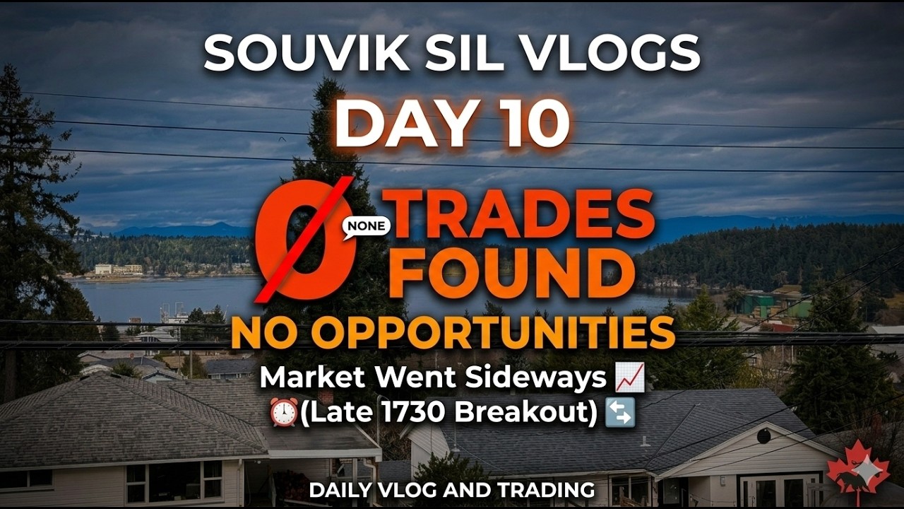 Day 10 Trading Journal | No Trade Today – Breakout at 17:30 then Market Consolidation