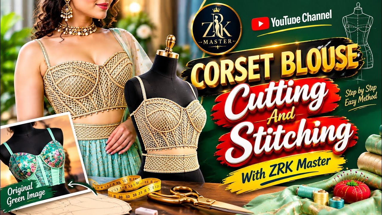 corset blouse cutting and stitching| subyasanchi blouse ki cutting