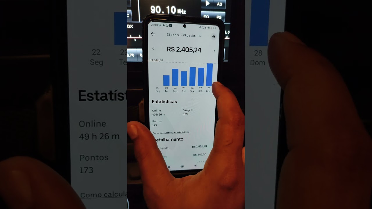 Ganhos reais v&iacute;deo sem corte #uber #uberx  #uberconfort