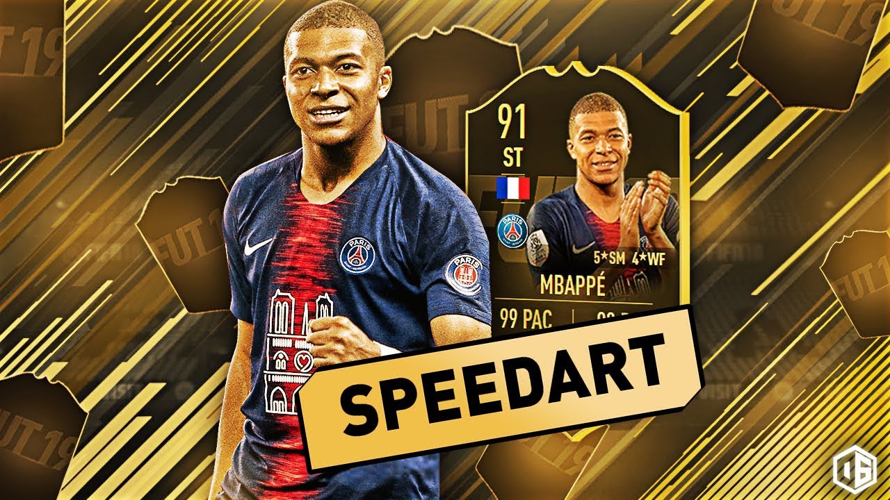 Fifa 19 - Team of the Week (TOTW) Week 32 - 91 OVR ST Mbappe thumbnail Speedart