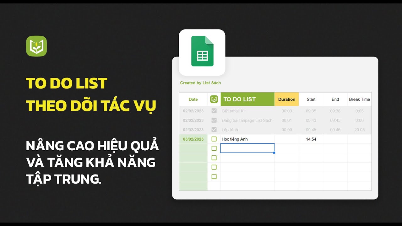 5 Phút Tạo To-Do List Chuyên Nghiệp Theo Dõi Chi Tiết & Nâng Cao Hiệu Suất Công Việc