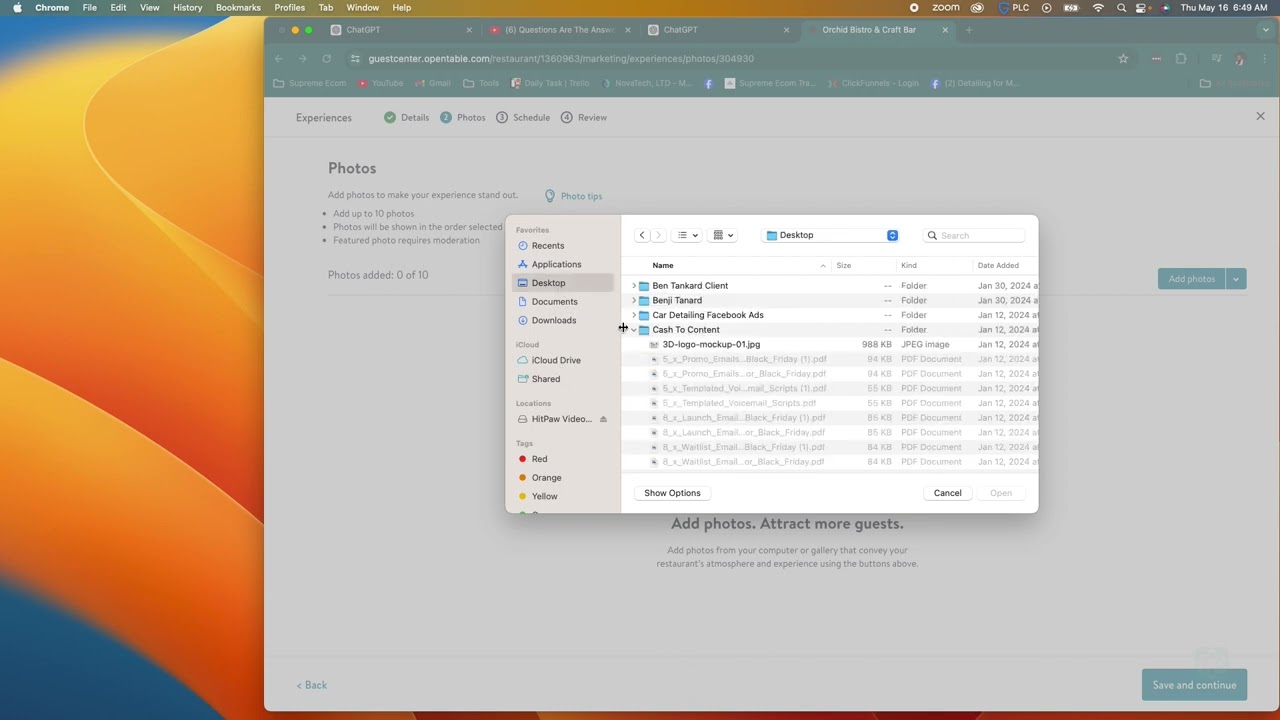 How To Create An Experience on OpenTable Restaurant Software
