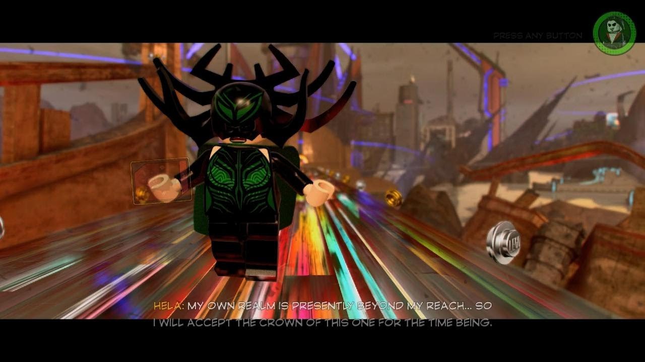 LEGO MARVEL Super Heroes 2 Defeating Hela Boss Fight
