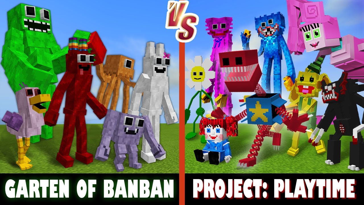 Garten of Banban vs. Project Playtime | Minecraft (WHO'S BETTER?)