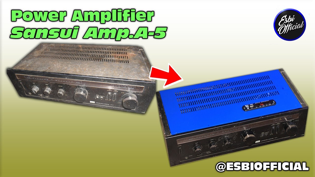 Restorasi Power Amplifier Jadul Sansui Integrated Amp. A-5
